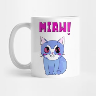 Cat Meow - Cute and Playful Cat Design for Cat Lovers Mug